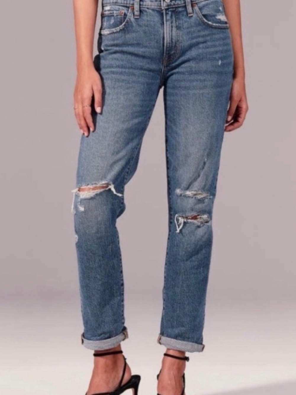 Abercrombie & Fitch Mid Rise Boyfriend Jeans NWT